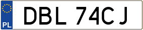 Trailer License Plate